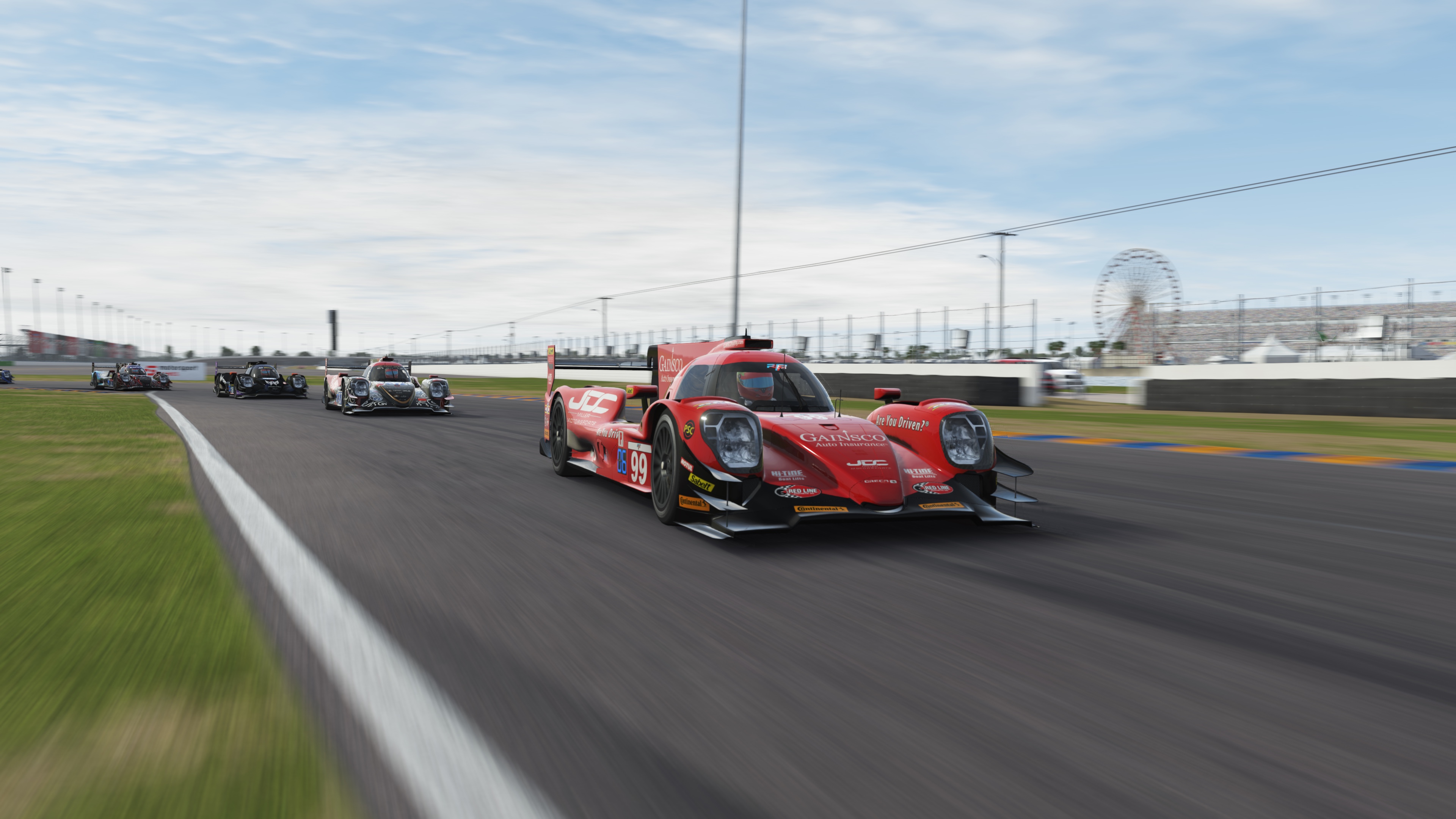 LMP2 cars at Daytona